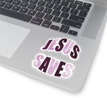 Load image into Gallery viewer, Jesus Saves | Jesus and Coffee| Christian Decal |Funny Sticker| Laptop Decal | Kiss-Cut Sticker | Mental Health