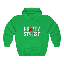 Load image into Gallery viewer, Black and Educated, Black Stylist Hooded Sweatshirt, Beauty Salon, Black Hairstylists Matter, Proud Black Beautician, Melanated