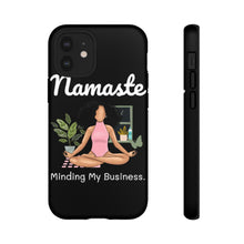 Load image into Gallery viewer, Namaste | Black Yogi | Yoga |vMeditation | Ballerina | Ballet | Phone Case | Iphone | Samsung | Peace | Tough Cases | Black Owned Business