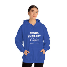 Load image into Gallery viewer, Jesus, Therapy, Coffee, Hoodie, Hooded Sweatshirt, Christian, Therapist, Proverbs 31, Unisex