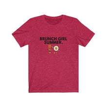 Load image into Gallery viewer, Brunch Girl Summer Bacon and Eggs Jersey Short Sleeve Tee