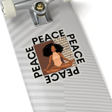 Load image into Gallery viewer, Peace Black Yogi Yoga Melanin African American Black Girl Magic Kiss-Cut Stickers