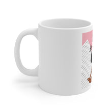 Load image into Gallery viewer, Just Breathe Black Girl Magic Yogi Yoga Meditation Pink Print Mug
