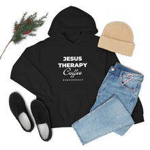 Load image into Gallery viewer, Jesus, Therapy, Coffee, Hoodie, Hooded Sweatshirt, Christian, Therapist, Proverbs 31, Unisex