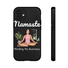 Load image into Gallery viewer, Namaste | Black Yogi | Yoga |vMeditation | Ballerina | Ballet | Phone Case | Iphone | Samsung | Peace | Tough Cases | Black Owned Business