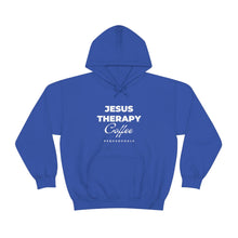 Load image into Gallery viewer, Jesus, Therapy, Coffee, Hoodie, Hooded Sweatshirt, Christian, Therapist, Proverbs 31, Unisex
