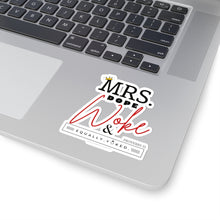 Load image into Gallery viewer, Mrs. Dope Woke and Equally Yoked Signature More Than a Mrs. Proverbs 31 Christian Wife Kiss-Cut Stickers Black Girl Magic Laptop Decal