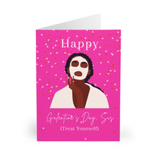 Load image into Gallery viewer, Valentines Day Cards (5 Pack) | Galentines Day | Girlfriend Card | Self Care Card | Black Queen| Spa Card | Love Day