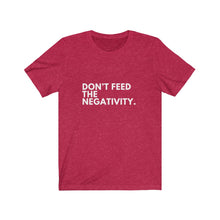 Load image into Gallery viewer, Don't Feed the Negativity Jersey Short Sleeve Tee