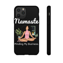Load image into Gallery viewer, Namaste | Black Yogi | Yoga |vMeditation | Ballerina | Ballet | Phone Case | Iphone | Samsung | Peace | Tough Cases | Black Owned Business