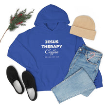 Load image into Gallery viewer, Jesus, Therapy, Coffee, Hoodie, Hooded Sweatshirt, Christian, Therapist, Proverbs 31, Unisex