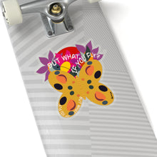 Load image into Gallery viewer, What if You Fly Sticker | Floral Sticker - Butterfly Sticker - Planner - Encouragement - Kiss cut Sticker - laptop decal - funny sticker