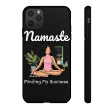 Load image into Gallery viewer, Namaste | Black Yogi | Yoga |vMeditation | Ballerina | Ballet | Phone Case | Iphone | Samsung | Peace | Tough Cases | Black Owned Business