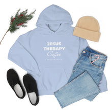 Load image into Gallery viewer, Jesus, Therapy, Coffee, Hoodie, Hooded Sweatshirt, Christian, Therapist, Proverbs 31, Unisex