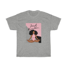 Load image into Gallery viewer, Just Breathe Black Girl Yoga Melanin Black Girl Magic T-shirt