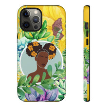 Load image into Gallery viewer, Black Girl Magic Phone Case| Iphone and Samsung Cell Phones | Gardener Phone Case | Black Girl Plants | Black Woman Phone Case