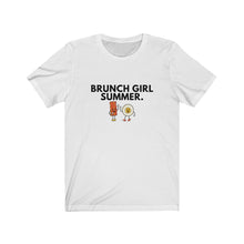 Load image into Gallery viewer, Brunch Girl Summer Bacon and Eggs Jersey Short Sleeve Tee