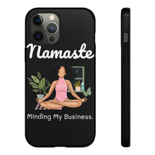 Load image into Gallery viewer, Namaste | Black Yogi | Yoga |vMeditation | Ballerina | Ballet | Phone Case | Iphone | Samsung | Peace | Tough Cases | Black Owned Business