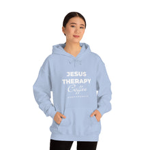 Load image into Gallery viewer, Jesus, Therapy, Coffee, Hoodie, Hooded Sweatshirt, Christian, Therapist, Proverbs 31, Unisex