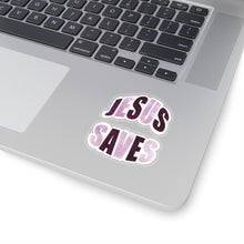 Load image into Gallery viewer, Jesus Saves | Jesus and Coffee| Christian Decal |Funny Sticker| Laptop Decal | Kiss-Cut Sticker | Mental Health