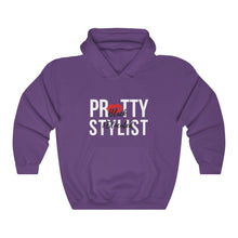Load image into Gallery viewer, Black and Educated, Black Stylist Hooded Sweatshirt, Beauty Salon, Black Hairstylists Matter, Proud Black Beautician, Melanated