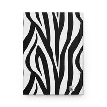 Load image into Gallery viewer, Black Yogi| Zebra Print | Black Girl Magic | Hardcover Journal |Yoga Gift | Melanin Notebook |Natural Hair Gift | Black Girl | Meditation