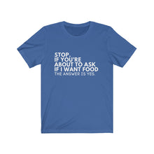 Load image into Gallery viewer, Foodie Jersey Short Sleeve Tee