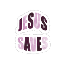 Load image into Gallery viewer, Jesus Saves | Jesus and Coffee| Christian Decal |Funny Sticker| Laptop Decal | Kiss-Cut Sticker | Mental Health