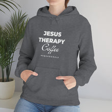 Load image into Gallery viewer, Jesus, Therapy, Coffee, Hoodie, Hooded Sweatshirt, Christian, Therapist, Proverbs 31, Unisex