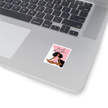 Load image into Gallery viewer, Just Breathe Black Yogi Yoga Melanin Black Girl Magic African American Kiss-Cut Stickers