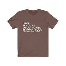 Load image into Gallery viewer, Foodie Jersey Short Sleeve Tee