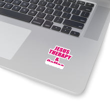 Load image into Gallery viewer, Jesus and Therapy | Jesus and Coffee| Christian Decal |Funny Sticker| Laptop Decal | Kiss-Cut Sticker | Mental Health