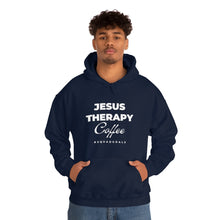 Load image into Gallery viewer, Jesus, Therapy, Coffee, Hoodie, Hooded Sweatshirt, Christian, Therapist, Proverbs 31, Unisex