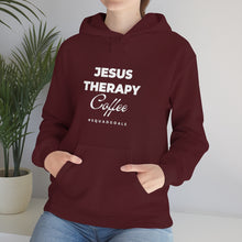 Load image into Gallery viewer, Jesus, Therapy, Coffee, Hoodie, Hooded Sweatshirt, Christian, Therapist, Proverbs 31, Unisex