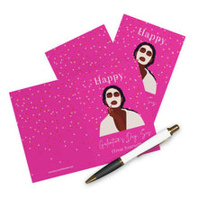 Load image into Gallery viewer, Valentines Day Cards (5 Pack) | Galentines Day | Girlfriend Card | Self Care Card | Black Queen| Spa Card | Love Day