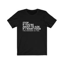 Load image into Gallery viewer, Foodie Jersey Short Sleeve Tee