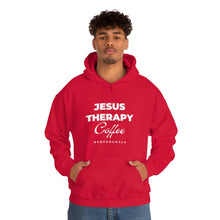 Load image into Gallery viewer, Jesus, Therapy, Coffee, Hoodie, Hooded Sweatshirt, Christian, Therapist, Proverbs 31, Unisex