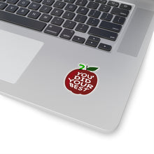 Load image into Gallery viewer, You Did your best | a for effort | teacher Decal |Funny Sticker| Laptop Decal | Kiss-Cut Sticker | apple | educator gift