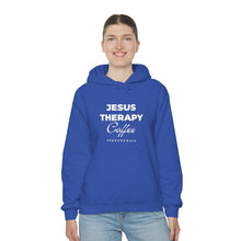 Load image into Gallery viewer, Jesus, Therapy, Coffee, Hoodie, Hooded Sweatshirt, Christian, Therapist, Proverbs 31, Unisex