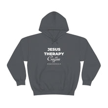 Load image into Gallery viewer, Jesus, Therapy, Coffee, Hoodie, Hooded Sweatshirt, Christian, Therapist, Proverbs 31, Unisex