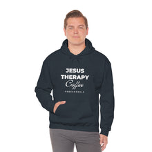 Load image into Gallery viewer, Jesus, Therapy, Coffee, Hoodie, Hooded Sweatshirt, Christian, Therapist, Proverbs 31, Unisex