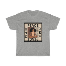 Load image into Gallery viewer, Peace Out Melanin Yoga Yogi T-shirt (All T-shirts Are Available in Several Colors)