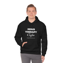 Load image into Gallery viewer, Jesus, Therapy, Coffee, Hoodie, Hooded Sweatshirt, Christian, Therapist, Proverbs 31, Unisex