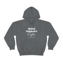 Load image into Gallery viewer, Jesus, Therapy, Coffee, Hoodie, Hooded Sweatshirt, Christian, Therapist, Proverbs 31, Unisex