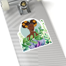 Load image into Gallery viewer, Black Girl Magic Melanin Floral Kiss-Cut Stickers