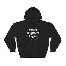 Load image into Gallery viewer, Jesus, Therapy, Coffee, Hoodie, Hooded Sweatshirt, Christian, Therapist, Proverbs 31, Unisex