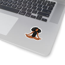 Load image into Gallery viewer, Black Yogi Yoga Meditation Ballerina Ballet Kiss-Cut Stickers