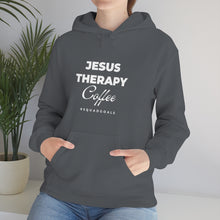 Load image into Gallery viewer, Jesus, Therapy, Coffee, Hoodie, Hooded Sweatshirt, Christian, Therapist, Proverbs 31, Unisex