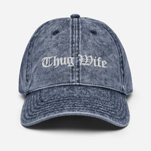 Load image into Gallery viewer, Thug Wife, Praying Wife, Christian Wife, Vintage Cotton Twill Cap