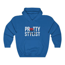 Load image into Gallery viewer, Black and Educated, Black Stylist Hooded Sweatshirt, Beauty Salon, Black Hairstylists Matter, Proud Black Beautician, Melanated